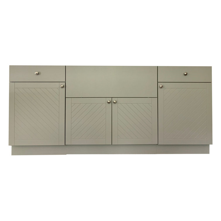 Marbella Outdoor Inc. 77" 4-Piece Modular Outdoor Kitchen Cabinet | Wayfair
